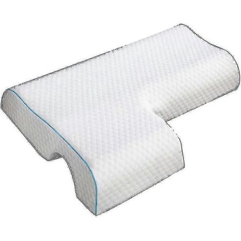 Oreillers pour couples, oreiller incurvé et moelleux avec mousse à mémoire de forme à récupération lente pour les accoudoirs et les mains(,f)-AquaForge (1/5)