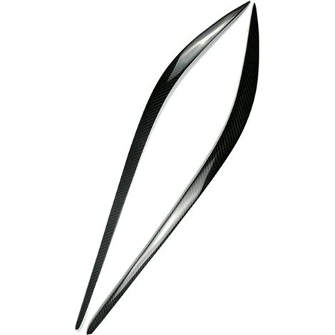 One pair of eyebrow stickers suitable for Alfa Romeo Giulia headlights, size 15-24. (1/4)