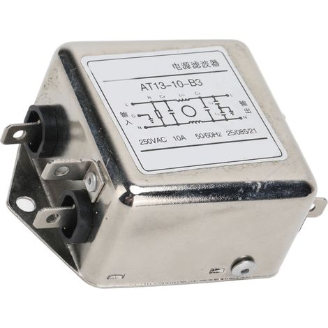 Filtre de puissance, conditionneur de ligne résistant aux interférences électromagnétiques (EMI), 250 V CA, 10 A (1/5)