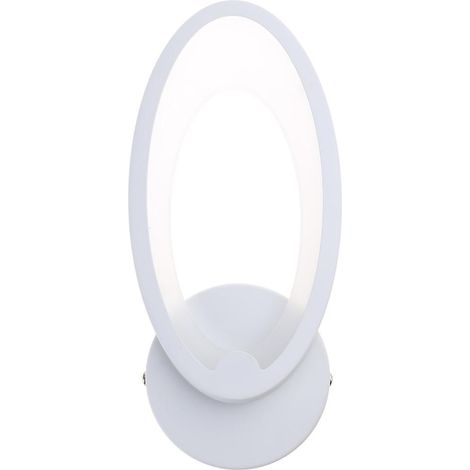 Applique murale moderne à LED en acrylique, 12 W, AC90-260 V, forme ovale, pour salle de bain intérieure (1/4)