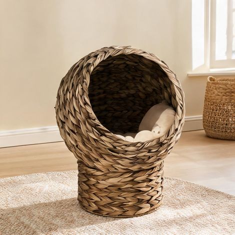 Maison pour chat en wasserhyazinthe Metalldraht 40 x 37 x 51 cm (1/5)
