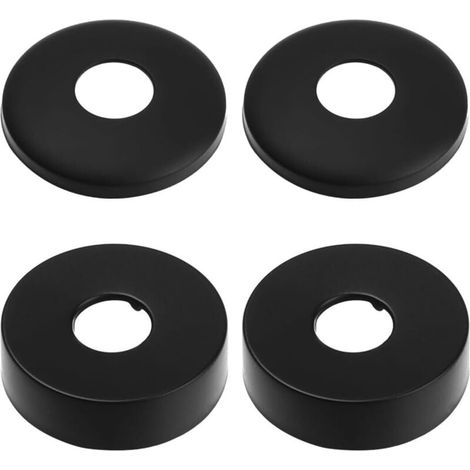 Rosace Robinet, Rosace Mitigeur Douche, 4 Noir De Cache Tuyau en Acier Inoxydable,Rosace Radiateur - Rosace pour Robinets De Douche, Robinets, Radiateurs (1/4)