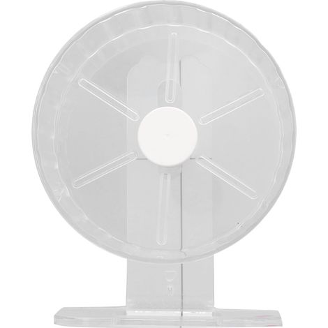 Roue d'exercice silencieuse pour hamster avec support antidérapant en acrylique transparent, idéale pour les petites cages de hamster. (1/5)