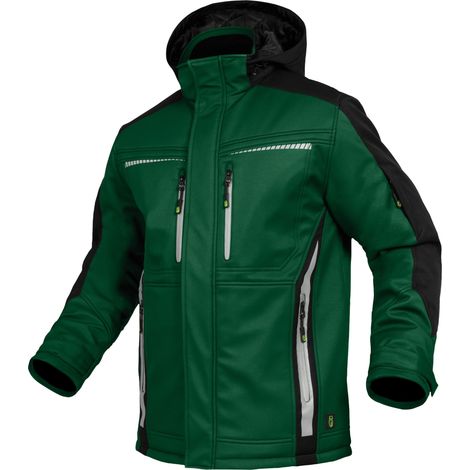 Leibwächter Winter-Softshelljacke Flex-Line Gr. 3XL grün/schwarz (1/5)