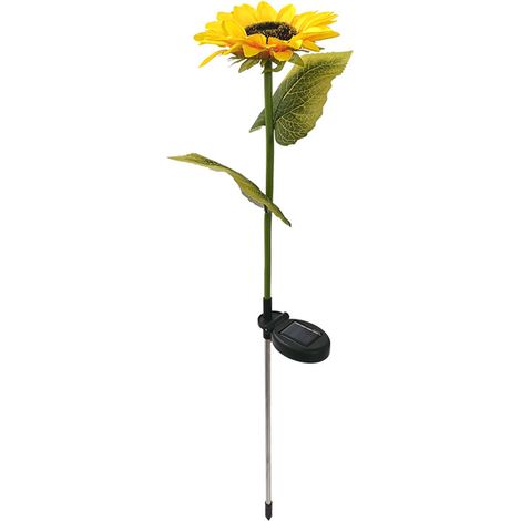 Ortviai Lampes solaires en forme de tournesol décoratives pour extérieur – LED chaudes, batterie lithium 600 mAh, IP55 (1/5)