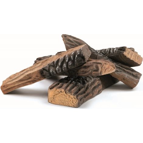 5 Pezzi di Legno Grandi Decorativi per Biocamini TECNO AIR SYSTEM (1/3)