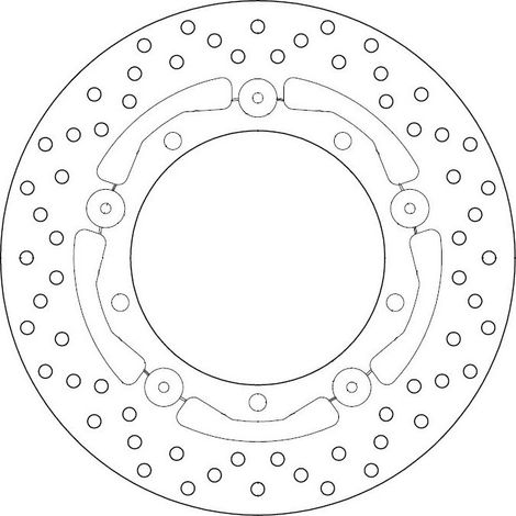 Disque de frein Flottant Ø267x150x132 NbTrou5xØ9