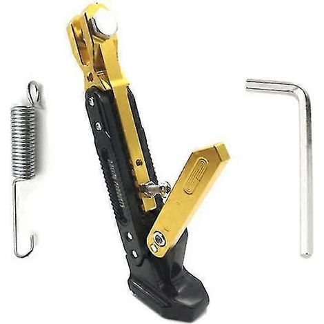 Verstellbare CNC-gefräste Motorrad-Fußstütze aus Metall, Seitenhalterung, langlebige und korrosionsbeständige Halterung, Motorradständer – 1 Stück