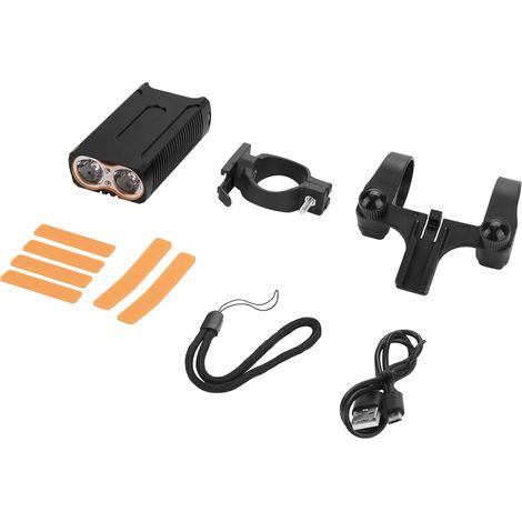 Phare de Vélo LED 2000lm Rechargeable USB, Lampe Torche pour Cyclisme Éclairage Puissant (1/5)