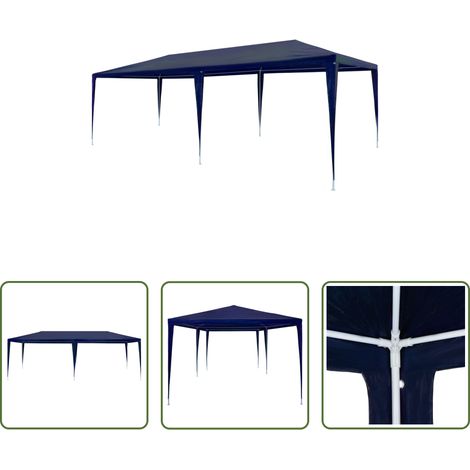 vidaXL Freizeitzelt -  Partyzelt 3x6 m PE Blau (1/5)