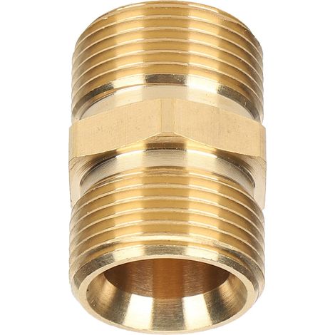 Adaptateur de Pulvérisateur Haute Pression en Laiton, M22 Filetage Mâle Métrique, Raccord de Nettoyeur à Pression, Connecteur de Tuyau 14mm