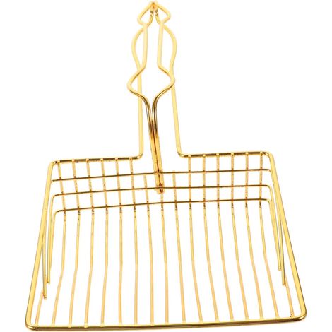 Pelle à Litière pour Chat Doré Scoop avec De Nettoyage pour Éliminer Débris De Litière Outil Pratique pour Toilettage (1/4)
