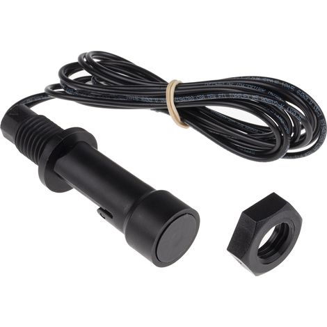 Capteur de niveau à flotteur RS PRO, Interne horizontal, sortie 1 NO, en Nylon, câble 1m ( Prix pour 1 ) (1/4)