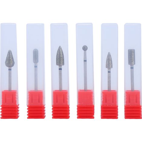 Lot de 6 embouts de ponçage pour ongles, accessoires pour lime électrique manucure et machine à ongles (1/5)