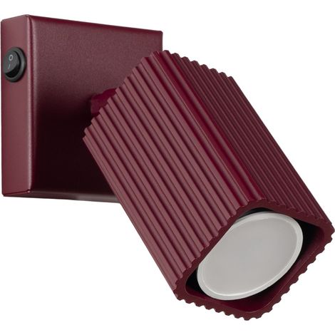 Applique RAYO bordeaux con interruttore 1xGU10 Sollux (1/5)