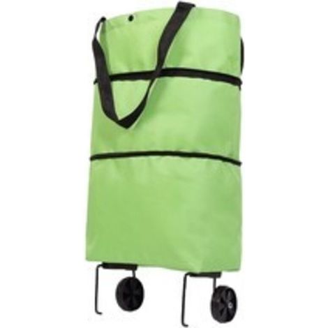 Carrello per la spesa pieghevole in 2 pezzi con ruote retrattili, comodo e leggero per il trasporto di oggetti all'aperto (1/5)