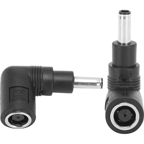 DC-Winkeladapter, 0,29 x 0,2 Zoll Rundstecker auf 0,18 x 0,12 Zoll Winkelstecker für Dell/HP (1/5)