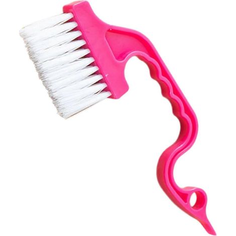 Brosse de nettoyage élégante et légère pour fentes et espaces étroits, outil portatif multifonctionnel avec embout spatule plat, idéale pour les espaces restreints, multicolore. (1/4)