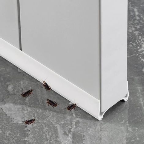 Bande d'étanchéité en Bas de Porte,Porte Bas Joint Strip, Adhésif Sous La Porte Coupe-froid, 96cm Bande D'étanchéité(Blanc) (1/3)