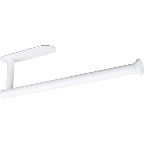 Selbstklebender Wandhalter für Papierhandtuchspender, Küchenrollenhalter - Unterbaumontage aus Edelstahl (weiß)