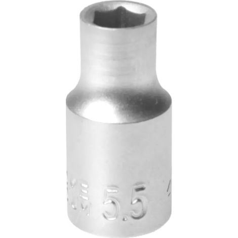 MJW Douille 1/4"" six pans 5,5 mm