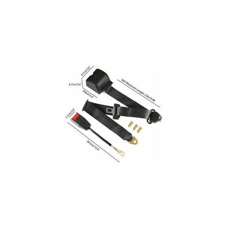 Universel 3 Points Reglable Ceinture De Securite Du Vehicule Auto Voiture Car Seat Belt +Boulons