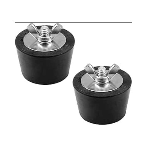 Bouchon d'hiver Piscine Utilisation, Capuchon Caoutchouc 25 Mm/1 Pouce avec Boulons Acier inoxydable, éVite Dommages Gel Tuyaux Vidange Piscine (1/5)