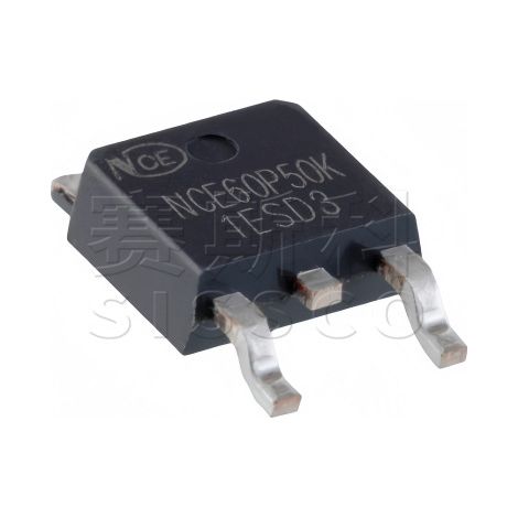 Original NCE 60P50K MOSFET P-Kanal TO-252-2 60V -50A elektronische Bauteile, 5 Stück pro Packung.