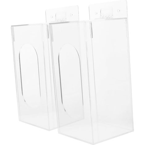 teiliger transparenter Acryl Wandhandschuhhalter zur Montage