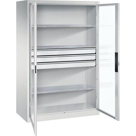 C+P, Armoire vitrée à portes battantes, h x l x p 1950 x 1200 x (1/4)