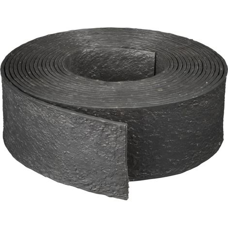 Bordure de jardin 0,12x12 m 5 mm noir – Pour délimitation de potagers et allées – Résistante aux intempéries – Installation facile – Nature (1/7)