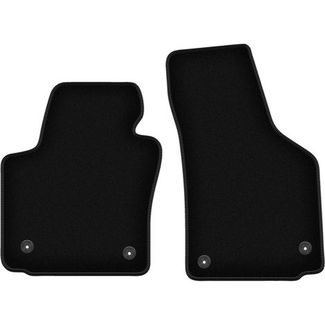 Alfombrillas delanteras básicas de terciopelo para: Seat Leon II hatchback (2005-2012)