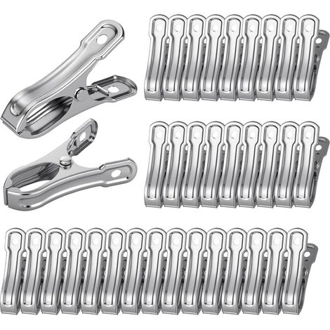 Lot de 35 clips film 12mm pinces jardin acier inoxydable serre arceaux (1/5)