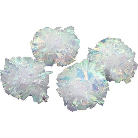 Lot de 2 jouets pour animaux de compagnie, boule à plis créative et interactive, jouet amusant pour chat (1/2)