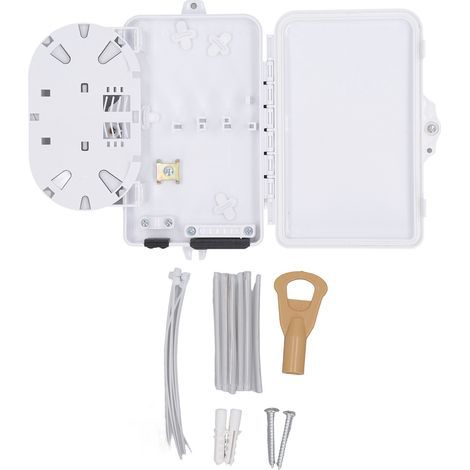 Boîte de distribution de fibres à 6 cœurs, séparateur de jonction optique, Terminal FTTH étanche pour intérieur et extérieur (1/5)
