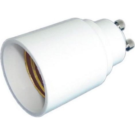 Silamp – Adaptateur de culot d'ampoule GU10 vers E27 – Compatible avec toutes les ampoules E27 – Installation simple et rapide
