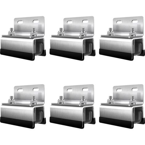 6pcs 304 Stainless Steel Roof Mount Kit Roof Box Mounting Kit for Boxer, Jumper, Ducato, Movano (1/5)