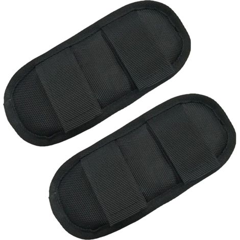 Tragegurt - 27 x 8 cm - Pour Sangles D’Épaule Jusqu’à 6 cm de Largeur - Antidérapant - Avec Rembourrage D’Épaule Amovible - Noir (1/5)