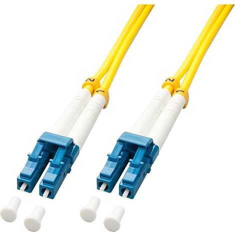 Lindy 47454 Cable de fibra óptica e InfiniBand 10 m LC Amarillo