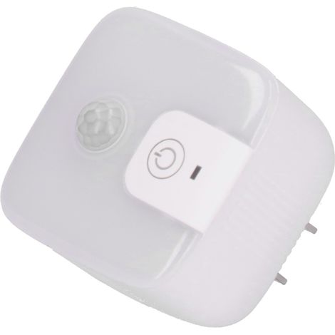 Veilleuse à brancher, lampe à induction corporelle avec deux ports USB 5V/2,4A pour chambre, couloir et escaliers
