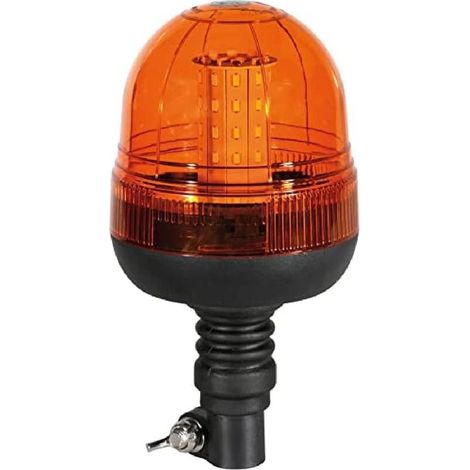 Feu clignotant LED orange pour véhicule 12/24 V, fixation à aimant, clignotant d'urgence pour voiture et camion (1/5)