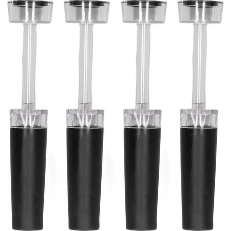 Bouchon de vin sous vide, 4 pièces, ralentit l\'oxydation, garde la fraîcheur, étanche, bouteille réutilisable Durable (1/5)