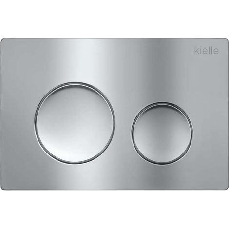 kielle Gemini New I - Pulsador de descarga, cromo brillante 70231000 (1/2)