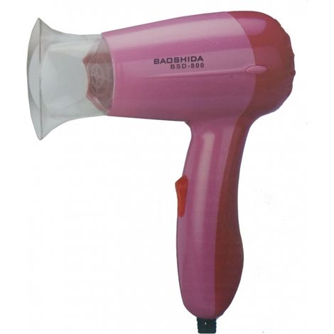 TRADE SHOP - Mini Asciugacapelli Da Viaggio 800w Phon Phono Portatile Capelli Hair Style -