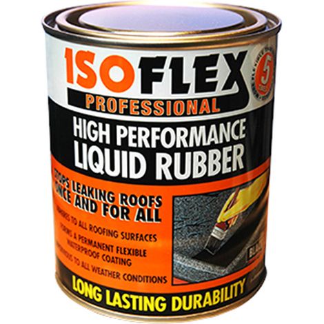 Ronseal 34894 Isoflex Liquid Rubber Black 2.1 litre RSLILR2L