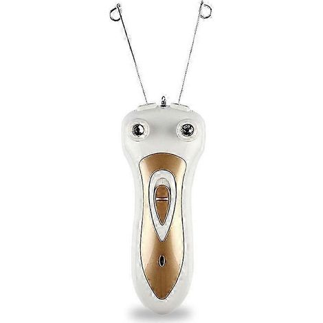 Appareil d'épilation électrique pour femmes et hommes, adapté au corps entier, au visage, aux jambes et au cou, avec fil de coton pour une utilisation maquillage et beauté. (1/5)