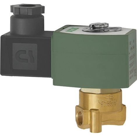 Riegler 2/2-Wege-MV., MS, NC, direktg., 24 V DC, FPM, G 1/8, PN 0-8 bar (1/4)