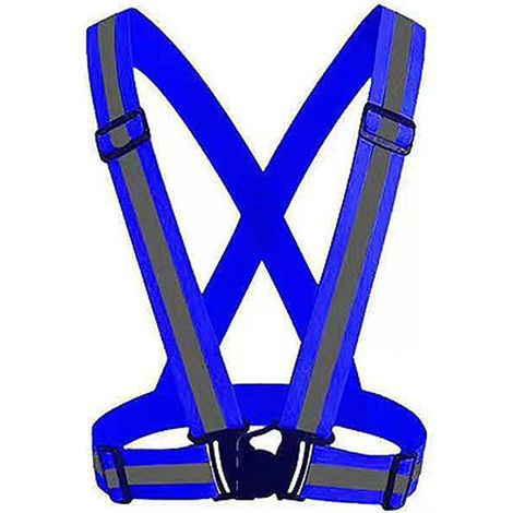 Gilet réfléchissant haute visibilité pour la conduite de nuit. Gilet de signalisation routière réfléchissant avec fermeture Velcro. (1/5)