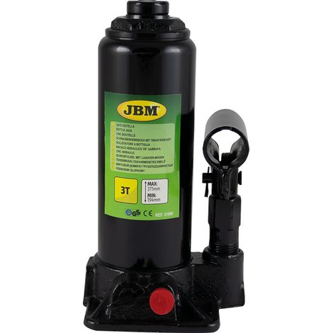 Crick a bottiglia jbm 3t capacità 3 tonnellate altezza max 372 mm