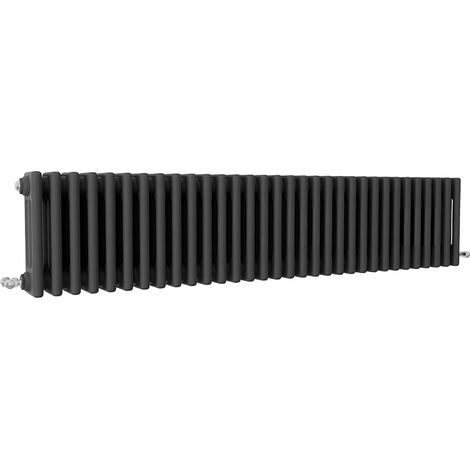 SKY Bathroom Traditional Cast Iron Style Radiator 3 Column Anthracite 300x1460mm